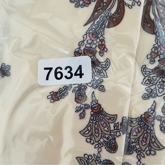 NEW Lulus Charming Attitude Ivory Paisley Smocked Wide leg Jumpsuit 37634 - Picture 14 of 15